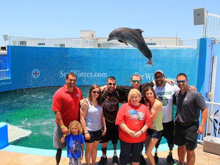 Wounded Warriors Visit to Clearwater Marine Aquarium