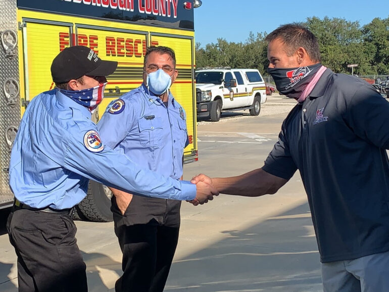 Providing Thanksgiving Dinners To Tampa Bay Fire Fighters