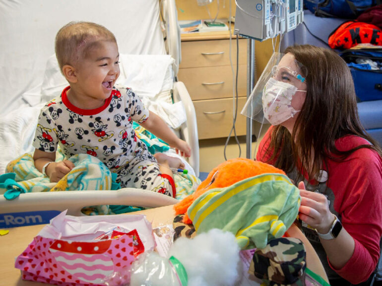 Valentine’s Day Party At Johns Hopkins All Children’s Hospital