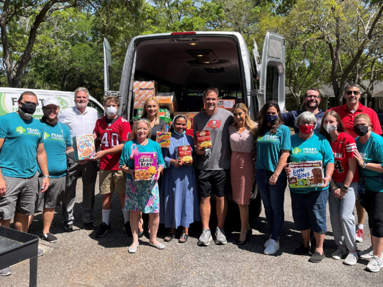 Celebrating Francoise Haasch’s Birthday At The Feast Food Pantry